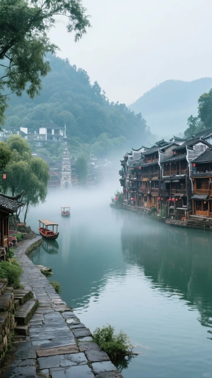 烟雨沱江边_邂逅4年湘西慢时光_3_十指紧扣_湖南凤凰-来自52tours 我爱旅游网